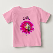 Gepersonaliseerd Hummingbird Baby T-shirt (Voorkant)