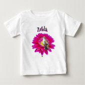 Gepersonaliseerd Hummingbird Baby T-shirt (Voorkant)