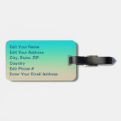 Gepersonaliseerd Huntington Beach Pier Illustratie Bagagelabel (Achterkant horizontaal)