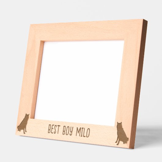 Gepersonaliseerd husky silhouet gegraveerd (Links)