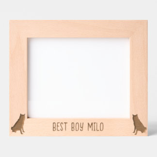 Gepersonaliseerd husky silhouet gegraveerd