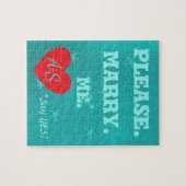 Gepersonaliseerd huwelijksaanzoek, trouw met me legpuzzel (Horizontaal)