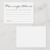 Gepersonaliseerd huwelijksadvies Kaarten Eenvoudig Contactkaartje (Voorkant / Achterkant)