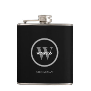 Gepersonaliseerd huwelijksmonogram heupfles