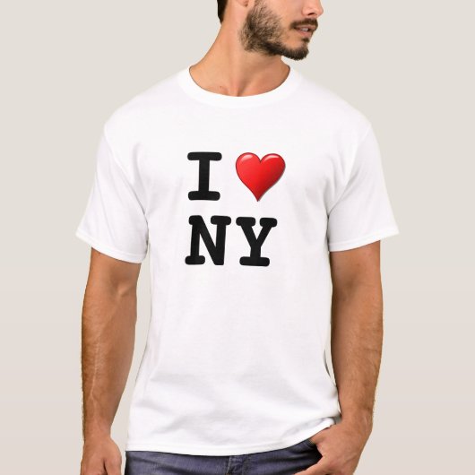 Gepersonaliseerd "I Heart (state)" T-shirt (Voorkant)