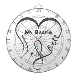 Gepersonaliseerd I Love My Beste Vriend(in) • Jij Dartbord