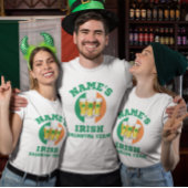 Gepersonaliseerd Iers Drink Team 3 Vrouwen T-shirt