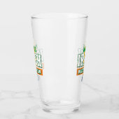 Gepersonaliseerd Iers Drink Team Pint Glass Glas (Links)