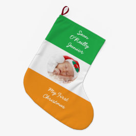 Gepersonaliseerd Iers Erfgoed Kerstfoto Grote Kerstsok