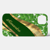 Gepersonaliseerd Iers groen shamrock patroon Case-Mate iPhone Case (Achterkant (horizontaal))