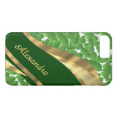 Gepersonaliseerd Iers groen shamrock patroon Case-Mate iPhone Case (Achterkant (Horizontaal))
