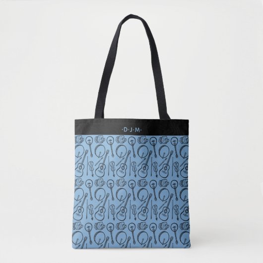 Gepersonaliseerd Iers muziekinstrument Schouder Ta Tote Bag (Voorkant)
