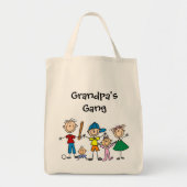 Gepersonaliseerd ijkfiguur Kinder Canvas tas (Voorkant)