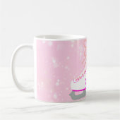 Gepersonaliseerd ijsje Schaats roze afbeelding sch Koffiemok (Links)