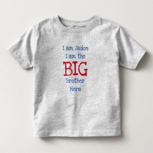 Gepersonaliseerd Ik ben de grote broer Kinder Shirts