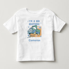 Gepersonaliseerd Ik ben een Big Brother - Truck T- Kinder Shirts