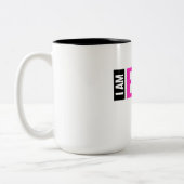 Gepersonaliseerd "Ik ben Emily" Tweekleurige Koffiemok (Links)