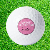 Gepersonaliseerd Ik ben Verloren thema Roze Golfba Golfballen