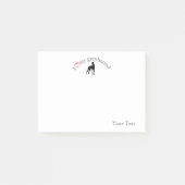 Gepersonaliseerd "Ik hart mijn windhond" Post-it® Notes (Voorkant)