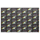 GEPERSONALISEERD IK HOU VAN DANSSTOF STOF (Fat Quarter)