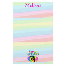  GEPERSONALISEERD IK HOU VAN GYMNASTIEK BRIEFPAPIE