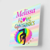 GEPERSONALISEERD IK HOU VAN GYMNASTIEK KLOK (Hoek)