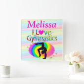 GEPERSONALISEERD IK HOU VAN GYMNASTIEK KLOK (Huis)