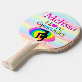 GEPERSONALISEERD IK HOU VAN GYMNASTIEK PING PONG P TAFELTENNISBATJE (Voorkant Gekanteld)