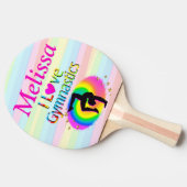 GEPERSONALISEERD IK HOU VAN GYMNASTIEK PING PONG P TAFELTENNISBATJE (Zijkant)