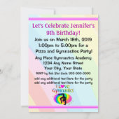 GEPERSONALISEERD IK HOU VAN GYMNASTIEK REGENBOOG U KAART (Achterkant)