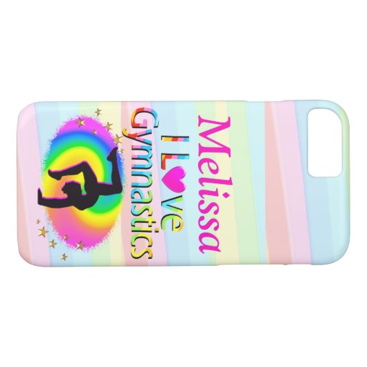 GEPERSONALISEERD IK HOU VAN GYMNASTIEK TELEFOON CA Case-Mate iPhone CASE (Achterkant (Horizontaal))