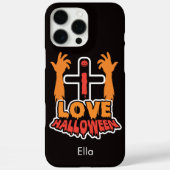 Gepersonaliseerd Ik hou van Halloween Case-Mate iPhone Case (Achterkant)