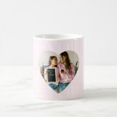 Gepersonaliseerd Ik hou van je Moeder Hart Foto Koffiemok (Center)