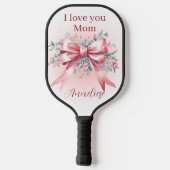 Gepersonaliseerd Ik hou van je moeder met elegante Pickleball Paddle (Achterkant)