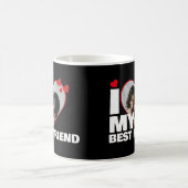 Gepersonaliseerd Ik hou van mijn beste vriend hart Koffiemok (Center)