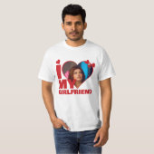 Gepersonaliseerd Ik hou van mijn hart - Foto T-shirt (Voorkant volledig)