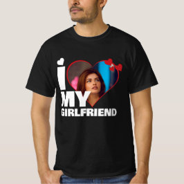 Gepersonaliseerd Ik hou van mijn hart - Foto T-shirt