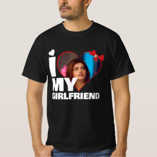 Gepersonaliseerd Ik hou van mijn hart - Foto T-shirt