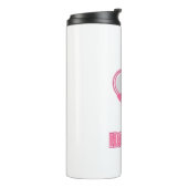 Gepersonaliseerd Ik hou van mijn man - Foto en naa Thermosbeker (Gedraaid links)