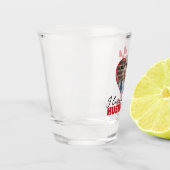 Gepersonaliseerd Ik hou van mijn man Hartfoto Shot Glas (Links)