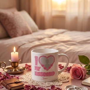 Gepersonaliseerd Ik Hou Van Mijn Man – Voeg Foto & Espresso Kop