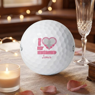 Gepersonaliseerd Ik hou van mijn man – Voeg foto & Golfballen