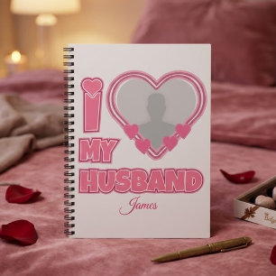 Gepersonaliseerd Ik Hou Van Mijn Man – Voeg Foto & Notitieboek