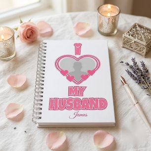 Gepersonaliseerd Ik hou van mijn man – Voeg foto & Notitieboek