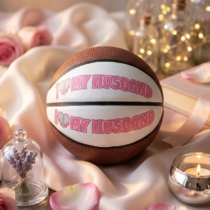 Gepersonaliseerd Ik hou van mijn man – Voeg foto v Basketbal