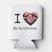 Gepersonaliseerd Ik hou van mijn vriend / Vriendin Blikjeskoeler (Achterkant)