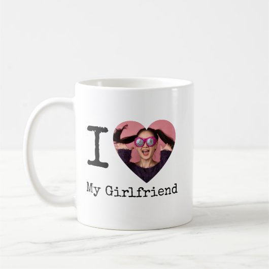 Gepersonaliseerd Ik hou van mijn vriend / Vriendin Koffiemok (Links)