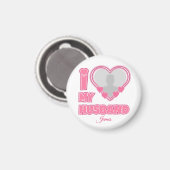 Gepersonaliseerd Ik hou van mijn vrouw - Naam en f Magneet (Voorkant / Achterkant)