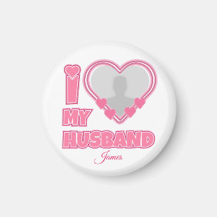 Gepersonaliseerd Ik hou van mijn vrouw - Naam en f Magneet