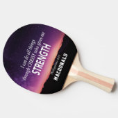 Gepersonaliseerd, IK KAN ALLE DINGEN Christelijk D Tafeltennisbatje (Zijkant)